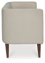 Wainner Beige Accent Bench side profile
