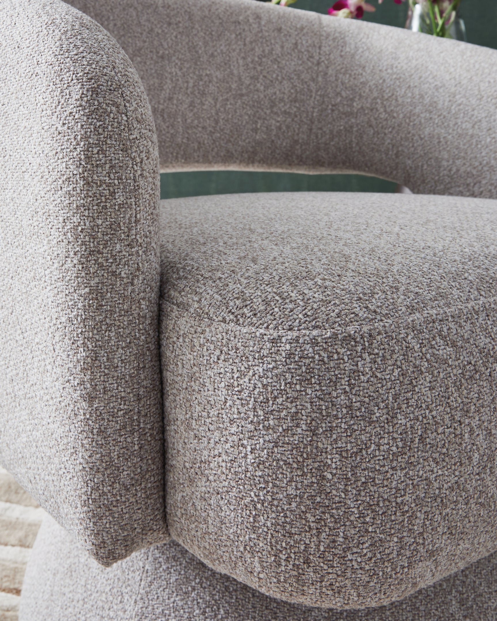 Nashkins Pebble Swivel Accent Chair