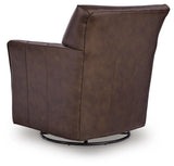 Braydunn Espresso Brown Swivel Glider Accent Chair view 5