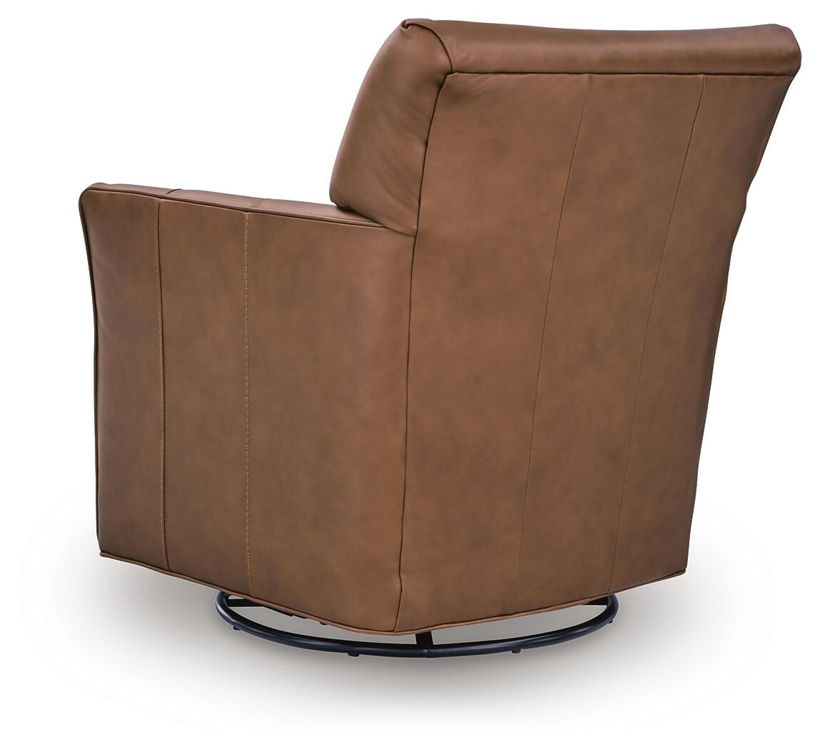 Braydunn Caramel Swivel Glider Accent Chair view 5