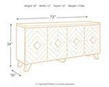 Robin Ridge accent cabinet dimension diagram