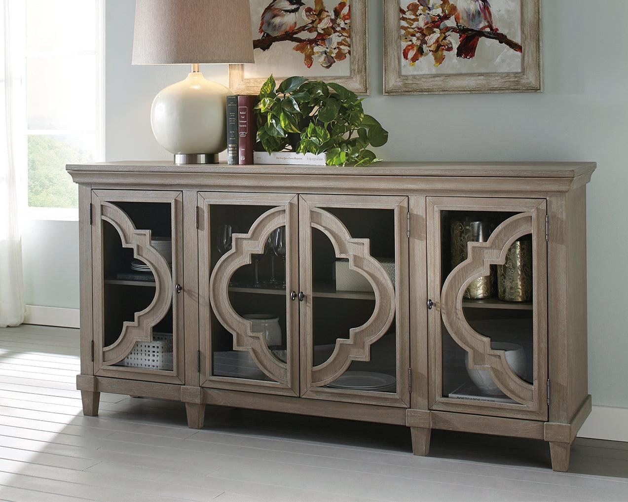 Fossil Ridge Gray Accent Cabinet - Ella Furniture