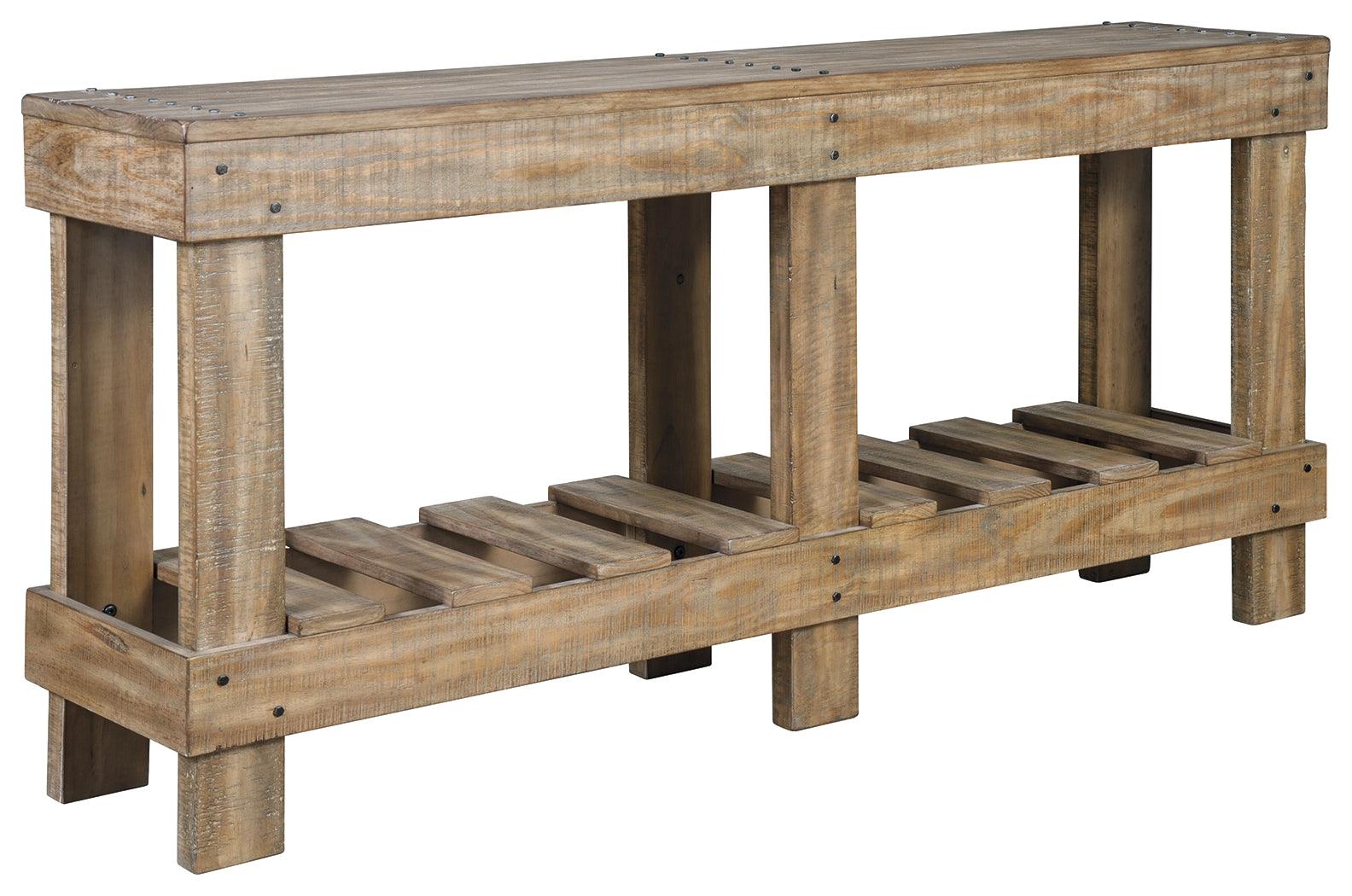 Susandeer sofa console table head-on front view