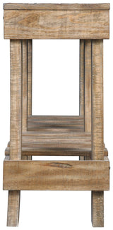 Susandeer sofa console table close-up of wood grain