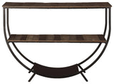 Lamoney Gray/white/brown Sofa/console Table - Ella Furniture