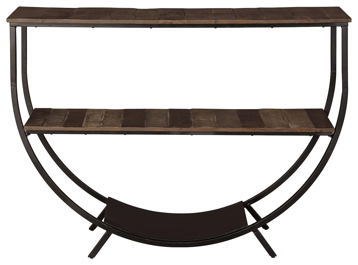 Lamoney Gray/white/brown Sofa/console Table - Ella Furniture