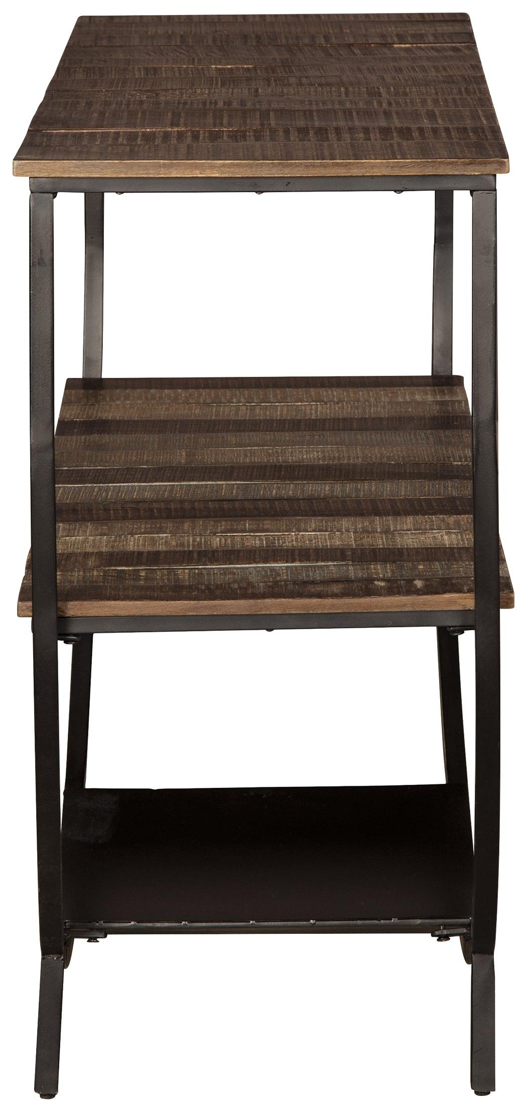 Lamoney Gray/white/brown Sofa/console Table - Ella Furniture