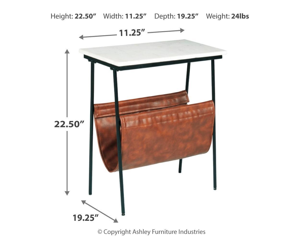 Etanbury Accent Table dimension diagram