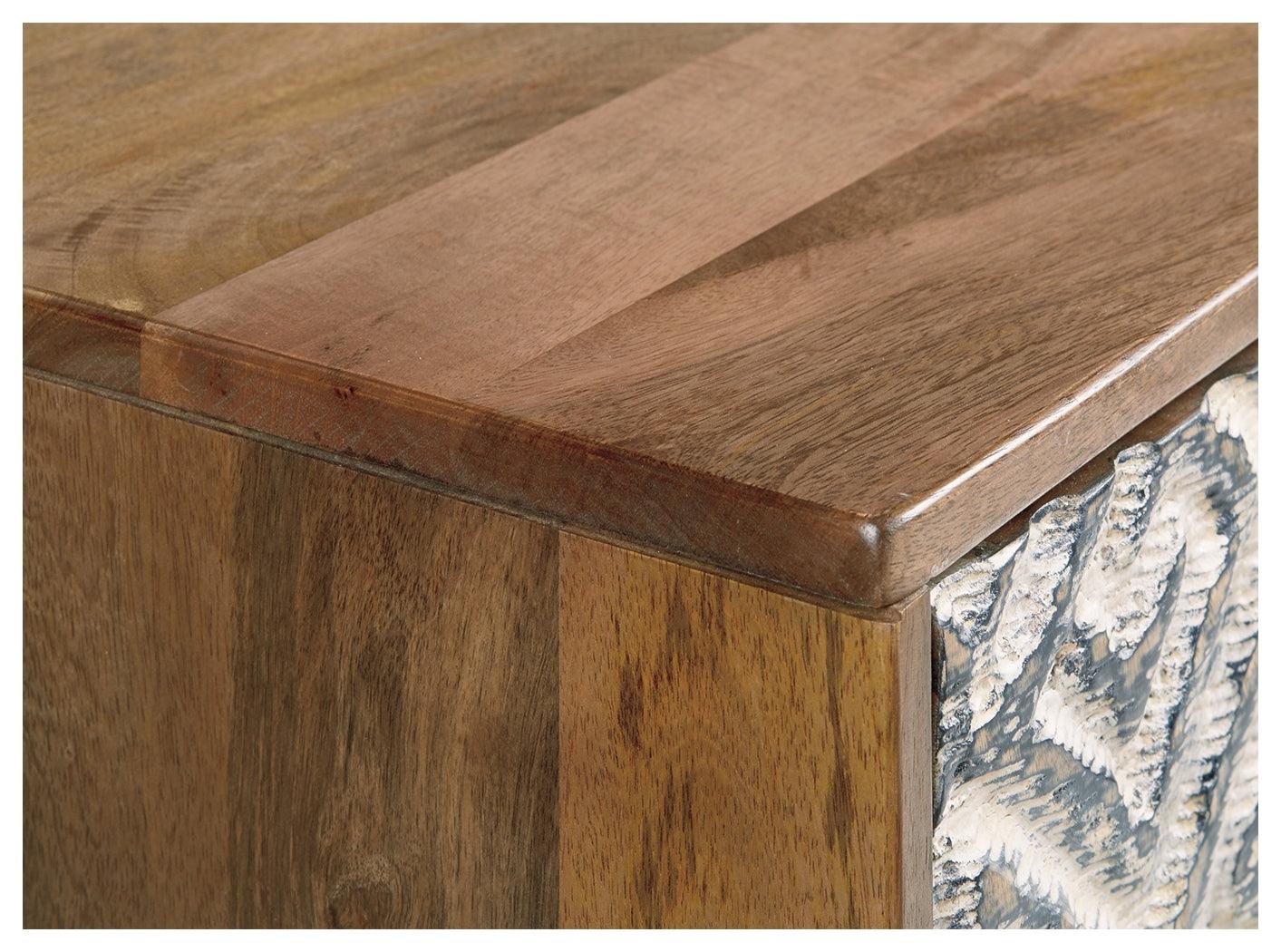 Kerrings Accent Cabinet side view showing cabinet depth