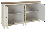 Roranville Antique White Accent Cabinet - Ella Furniture