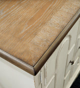 Roranville Antique White Accent Cabinet - Ella Furniture