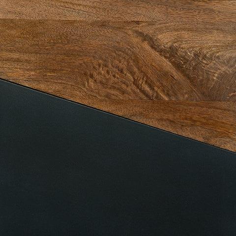 Trailbend accent table detail of leg finish