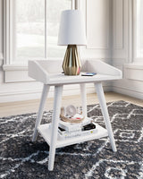 Blariden White Accent Table full view