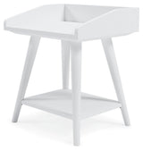 Blariden White Accent Table alternative angle
