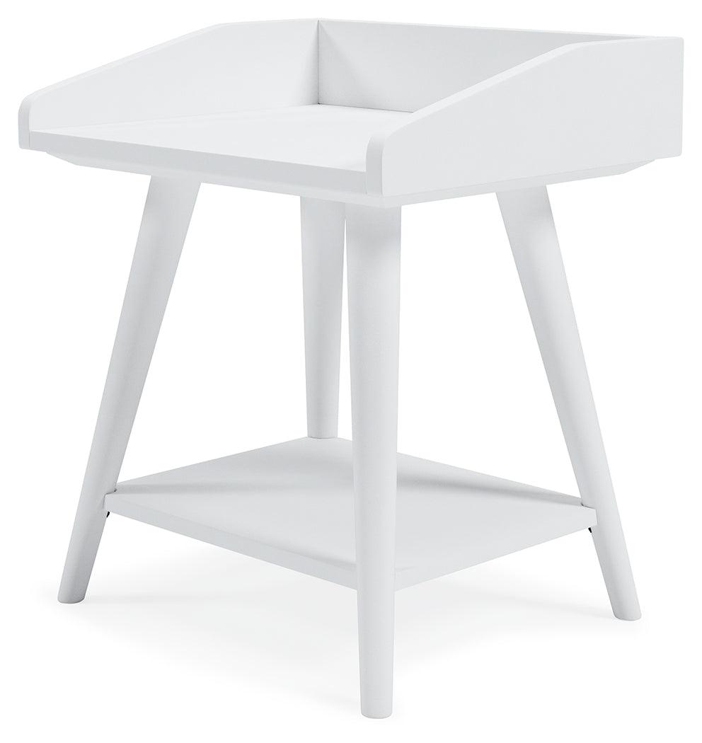 Blariden White Accent Table alternative angle