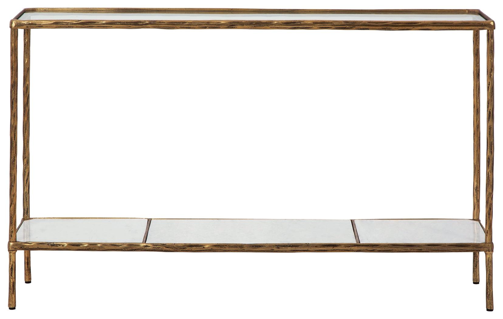 Ryandale Console Sofa Table head-on front view