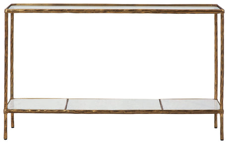 Ryandale Console Sofa Table head-on front view