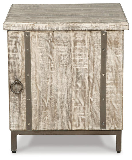 Laddford Accent Cabinet head-on view with visible door and hardware