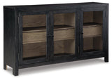 Lenston Accent Cabinet angled closed view