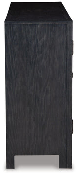Side view of Lenston Accent Cabinet