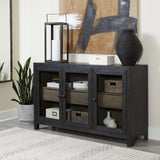 Lenston Accent Cabinet open drawer showing storage