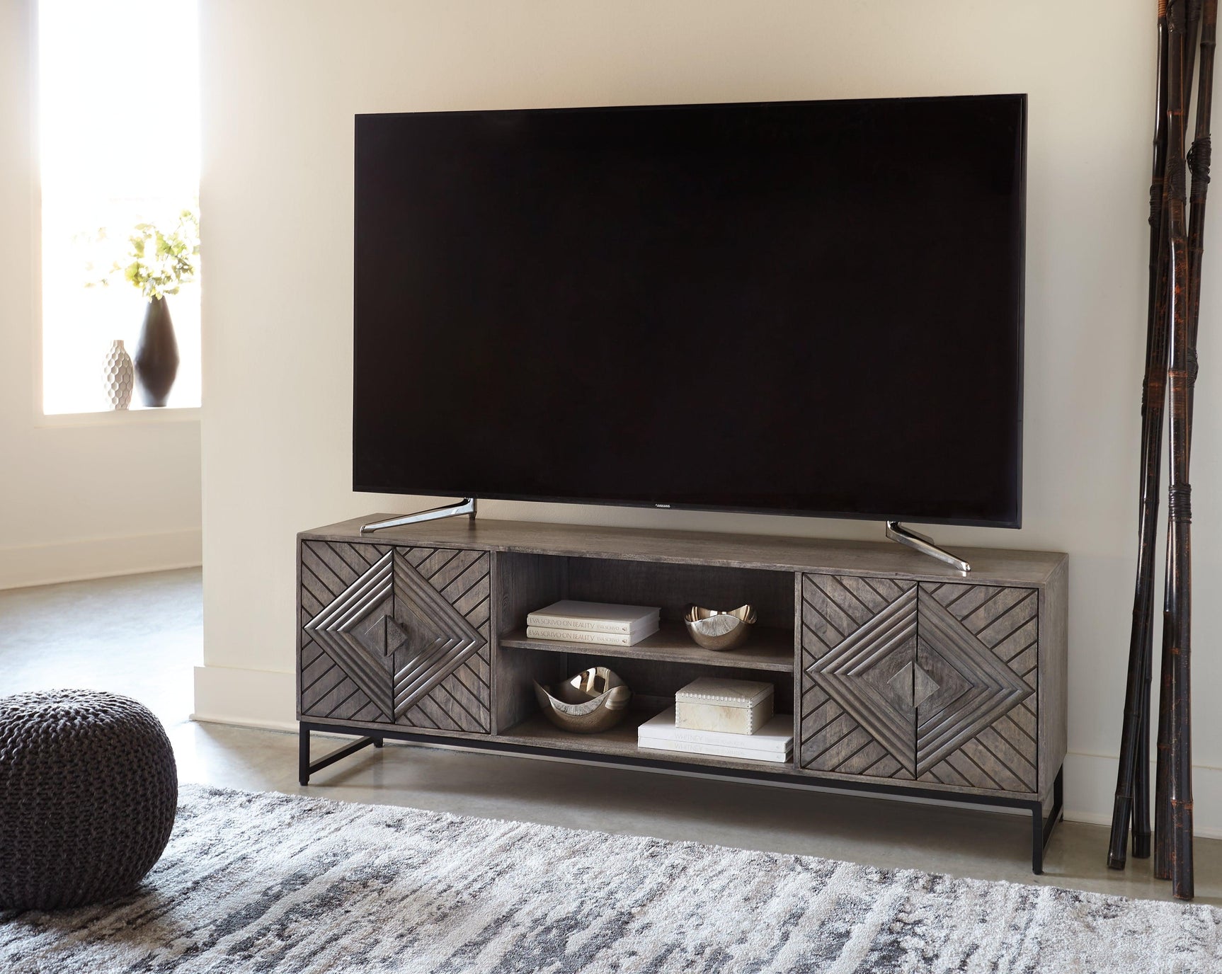 Treybrook Accent Cabinet styled as TV stand