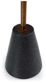 Marble top finish detail of Caramont accent table