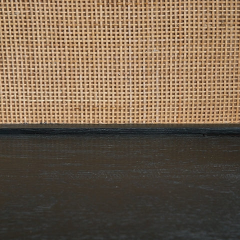 Close-up of Abyard bookcase wood grain and finish