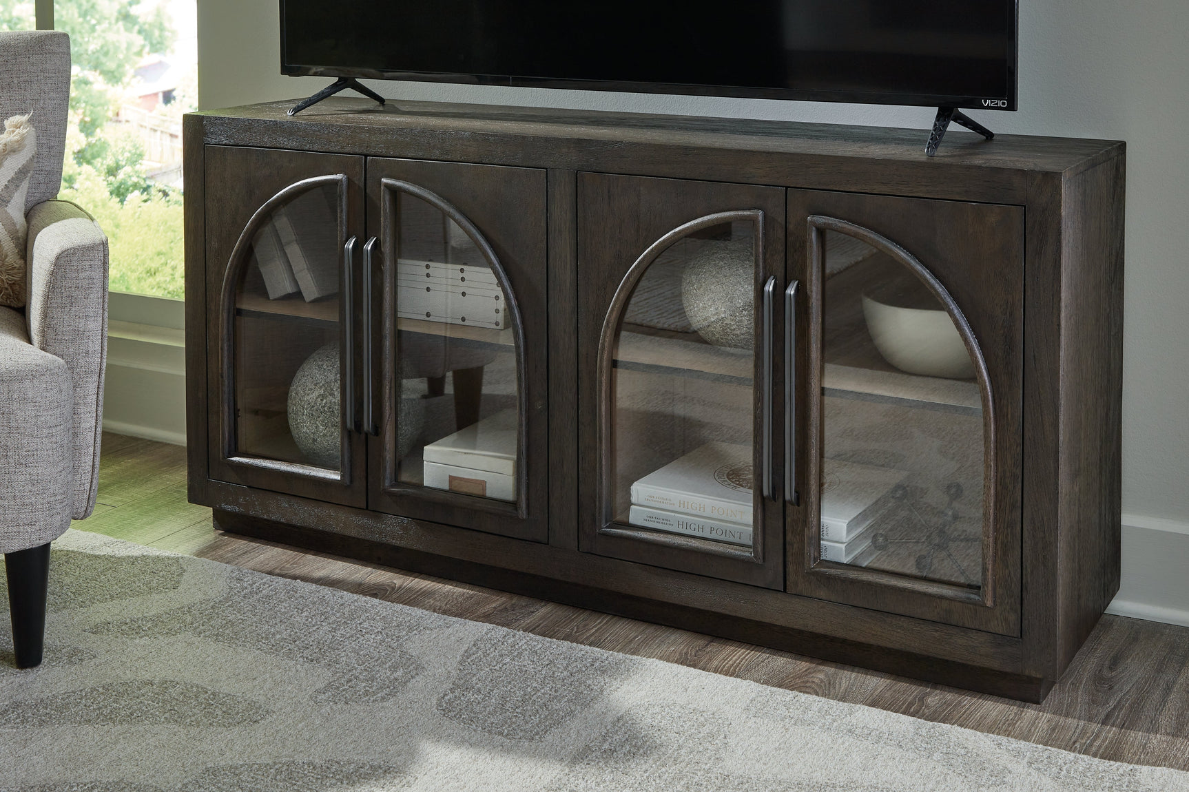 Dreley Accent Cabinet showing electronic openings