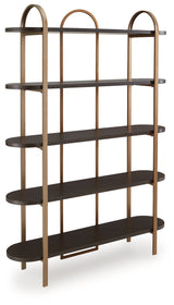 Brentmour bookcase angled side view