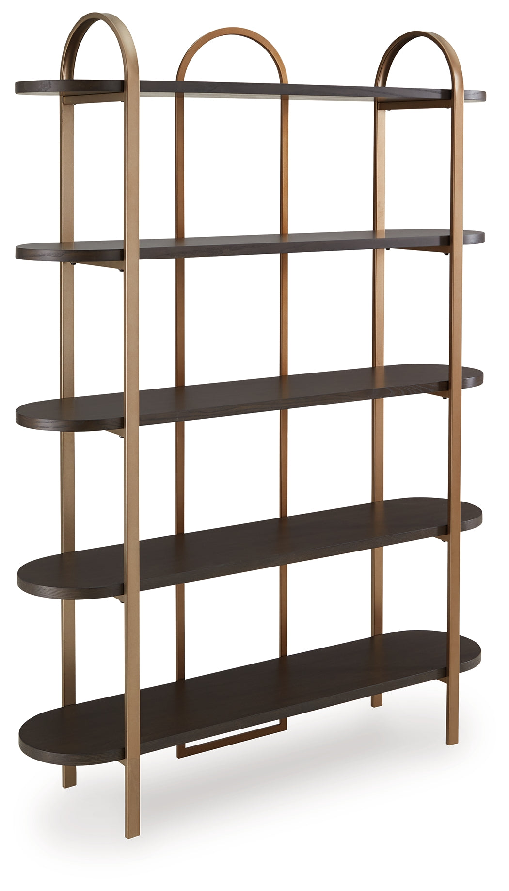 Brentmour bookcase angled side view