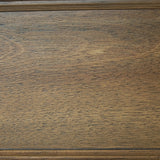 Close-up of light brown wood finish on Barlomore Cabinet