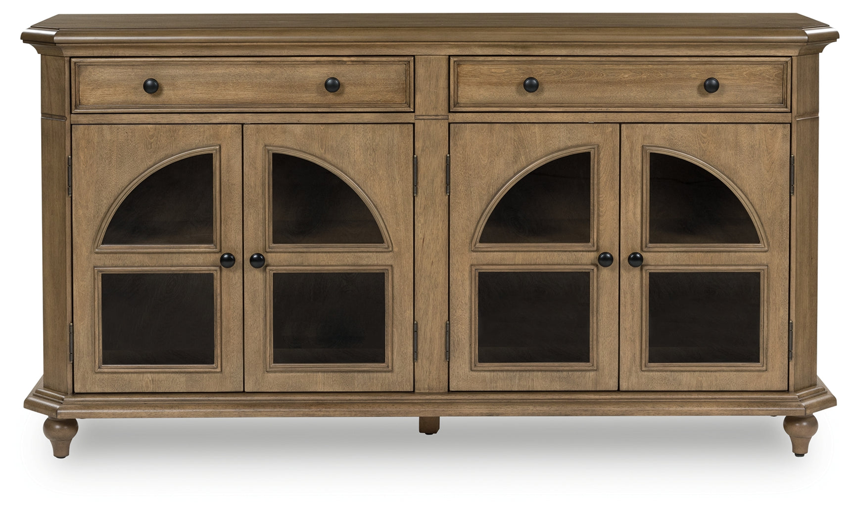 Barlomore Accent Cabinet front view showing drawers and doors