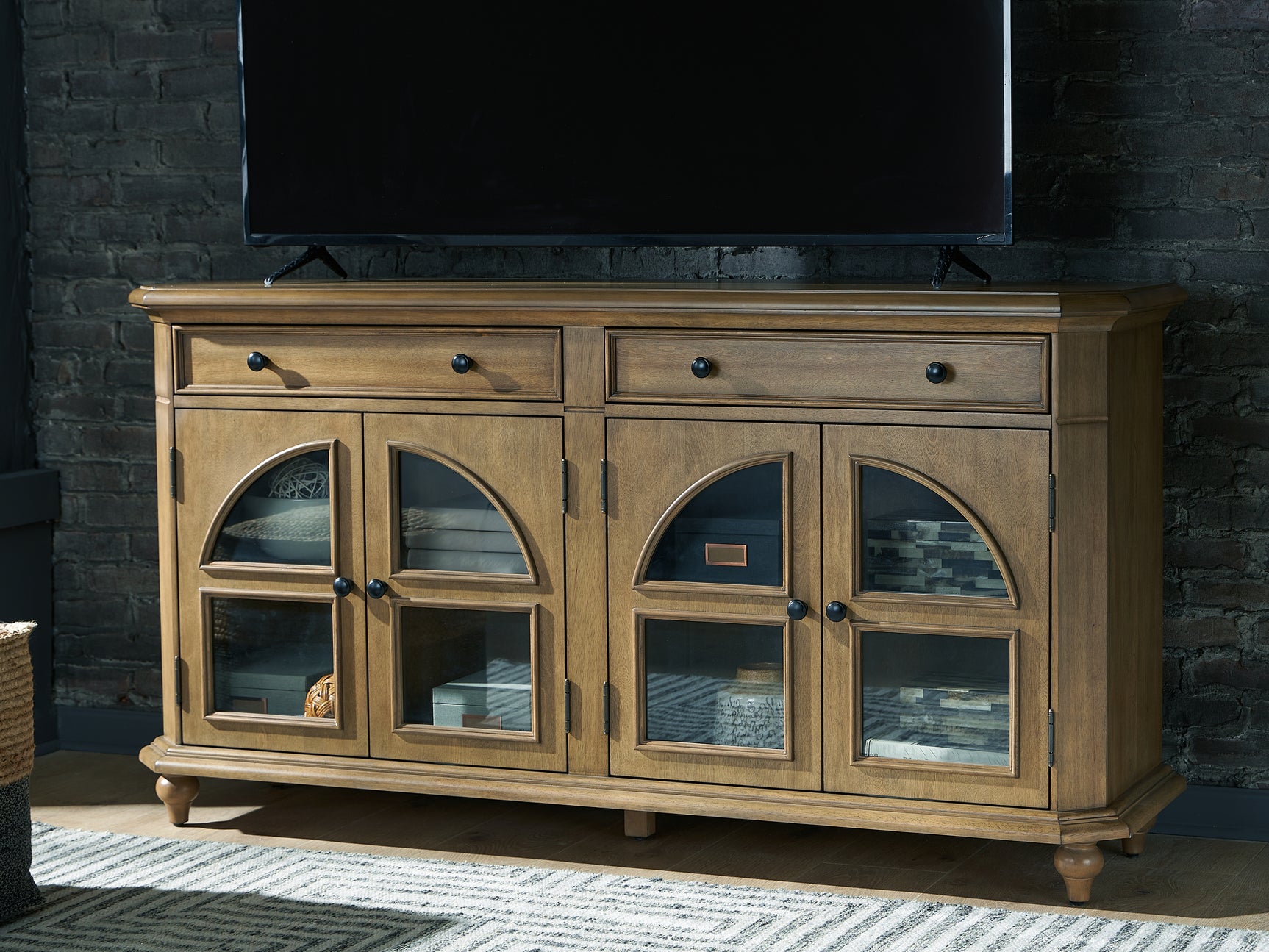 Barlomore Accent Cabinet with TV on top