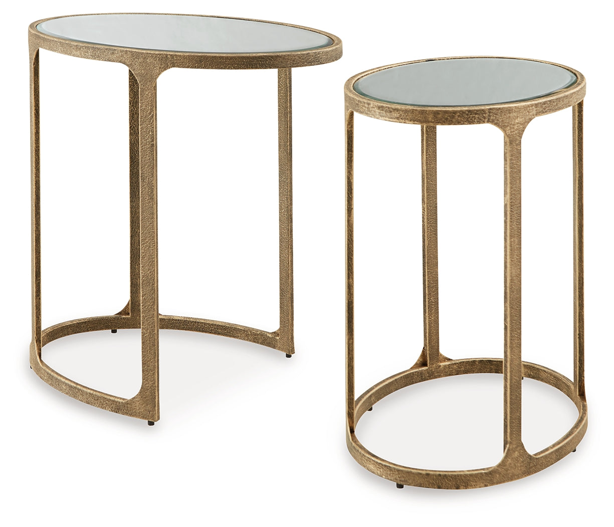 Irmaleigh antique black accent table small front angle