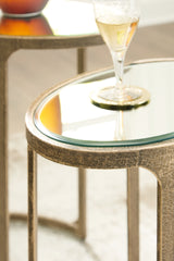 Irmaleigh accent table detailed finish