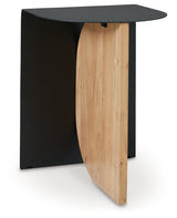 Ladgate Black Natural Accent Table