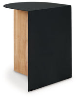 Ladgate Black Natural Accent Table