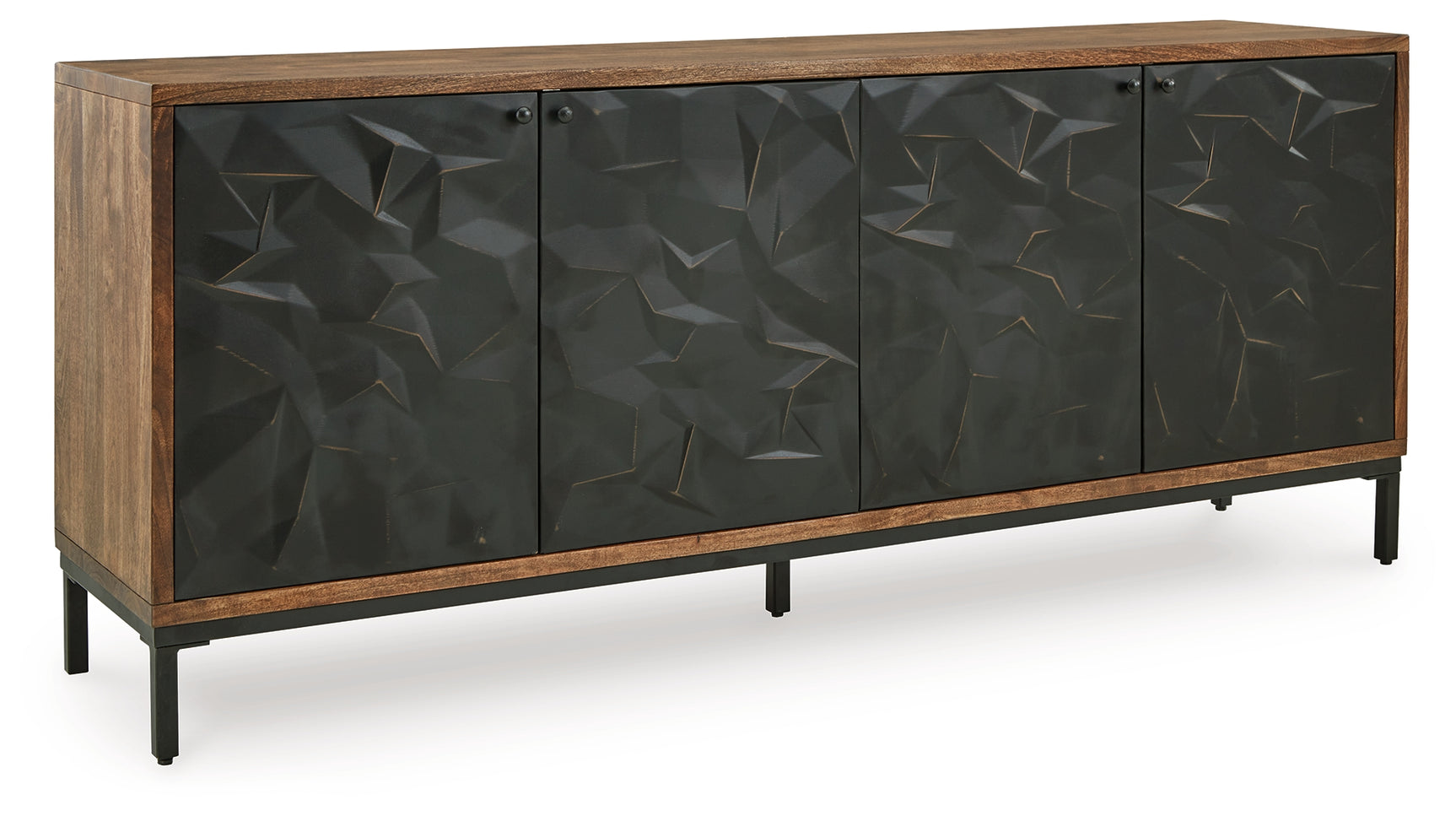 Dorannby Accent Cabinet angled closed side view