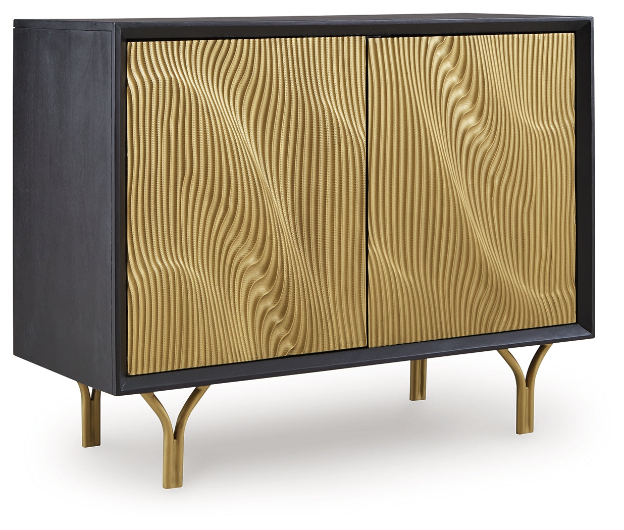 Tayner Accent Cabinet angled side view