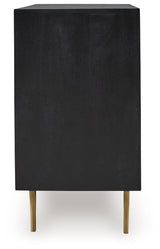 Tayner Accent Cabinet side profile view