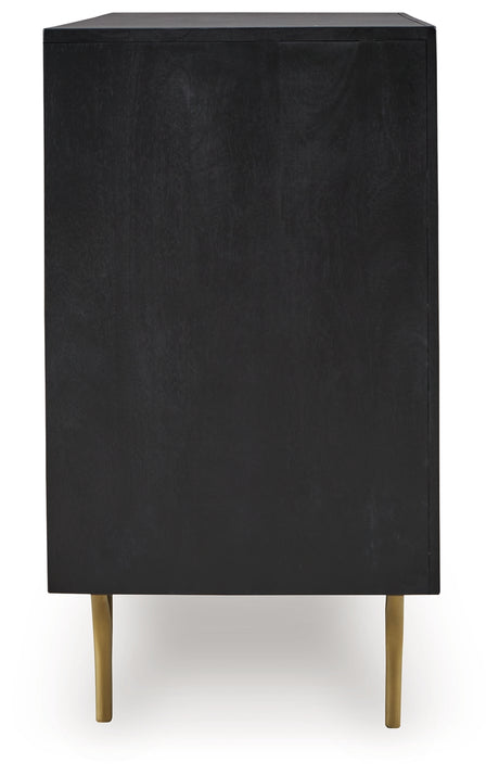 Tayner Accent Cabinet side profile view