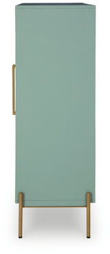 Adwen cabinet side view showing depth and leg design