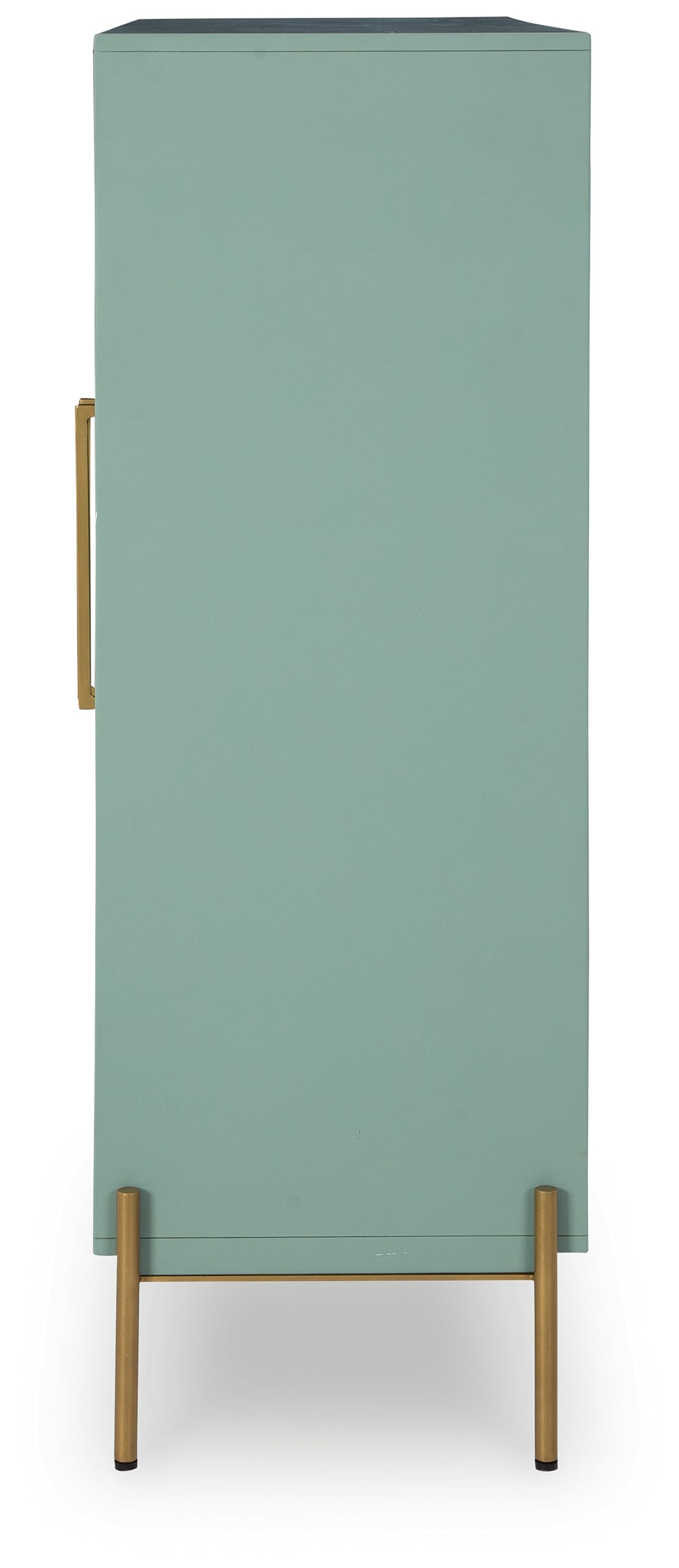 Adwen cabinet side view showing depth and leg design