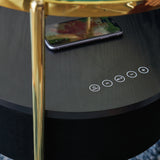 USB-C charging port detail on the table