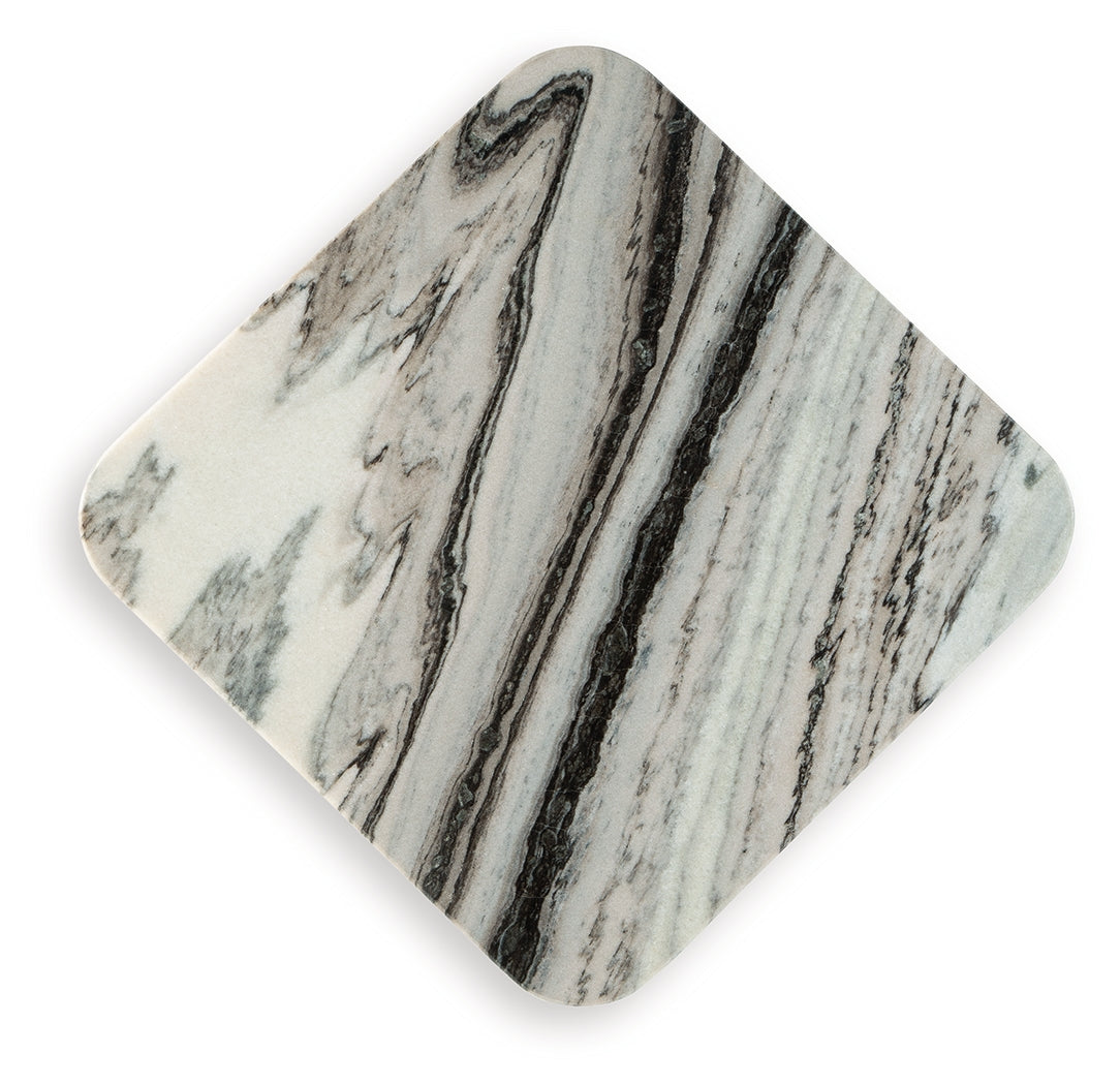 Profile detail of Baretton marble coffee table edge