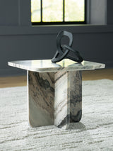 Baretton marble accent coffee table full view