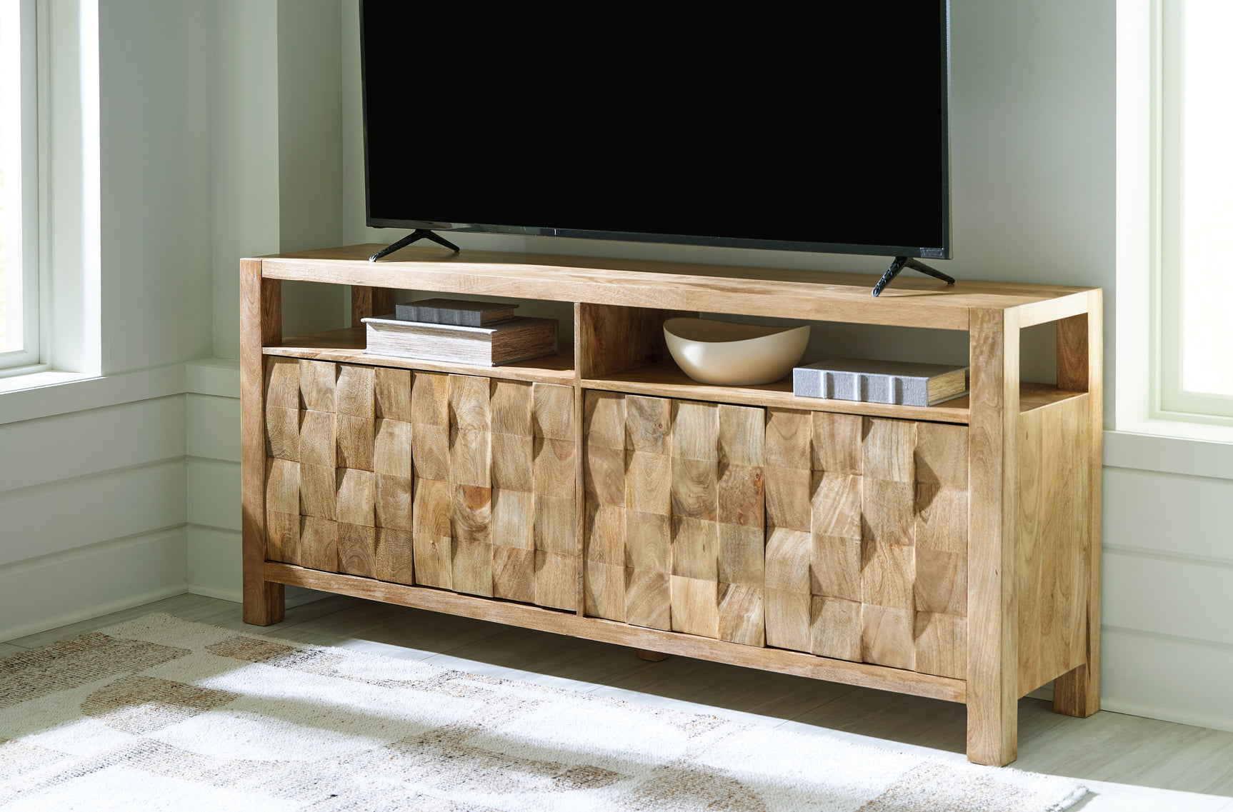 Hudwick Accent Cabinet with TV on top