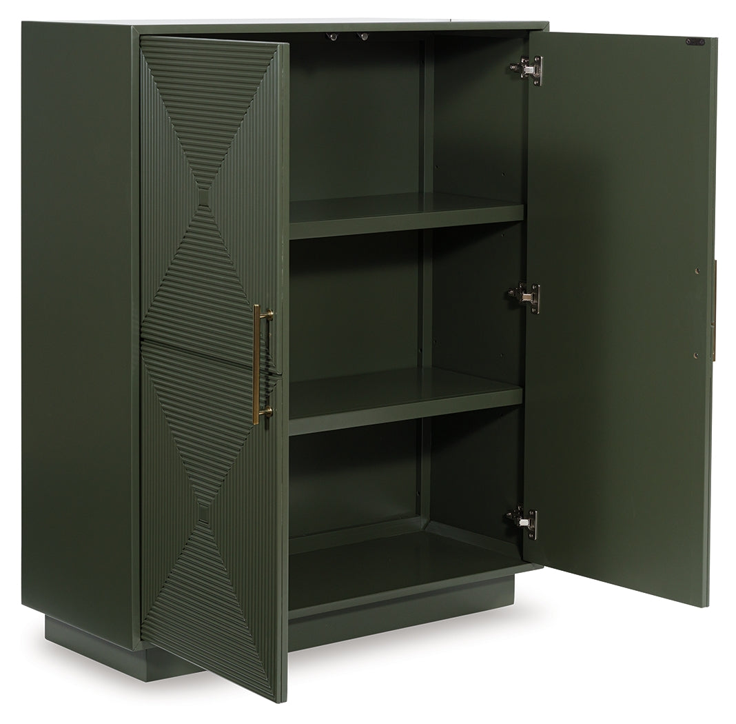 Geirwood Accent Cabinet front open doors showing shelves