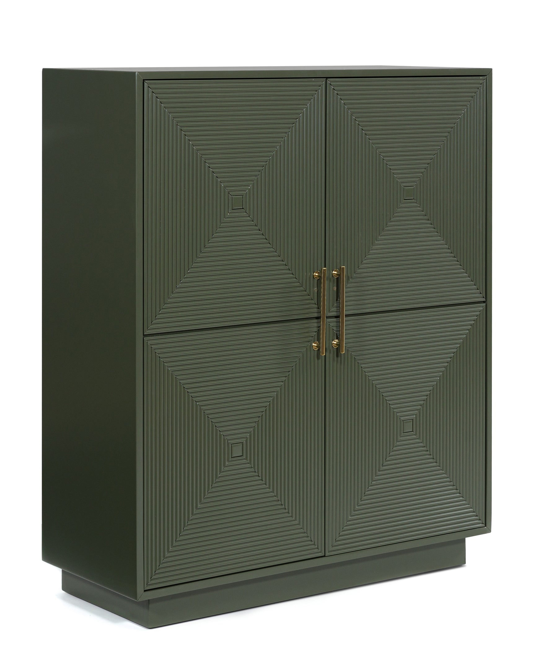 Geirwood Accent Cabinet side angle view